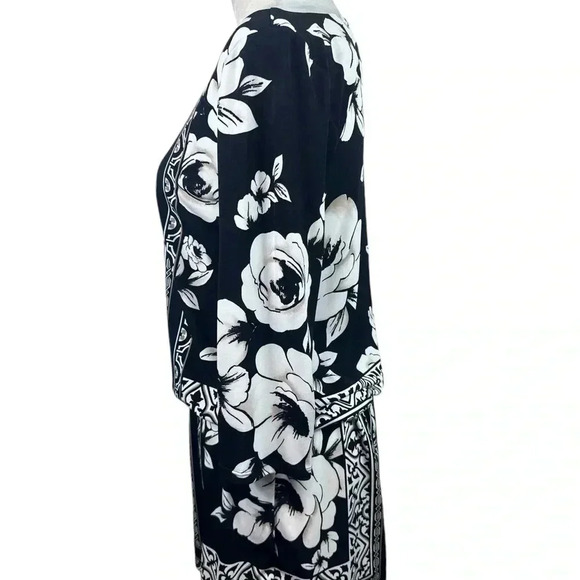 White House Black Market floral and scroll print dress size small - Picture 6 of 10